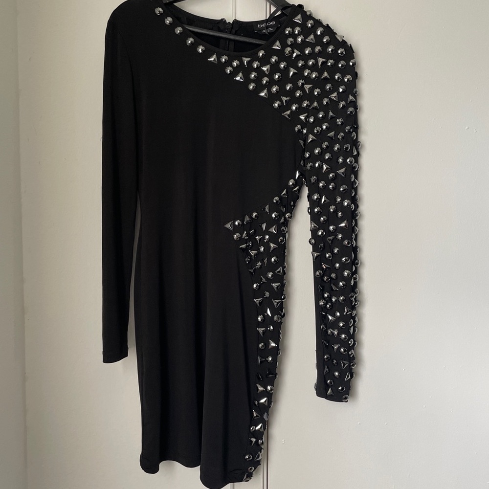 Bebe bodycon black dress